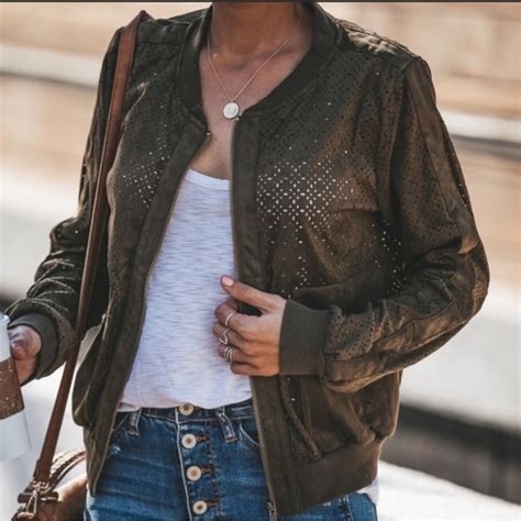 laser cut bomber jacket